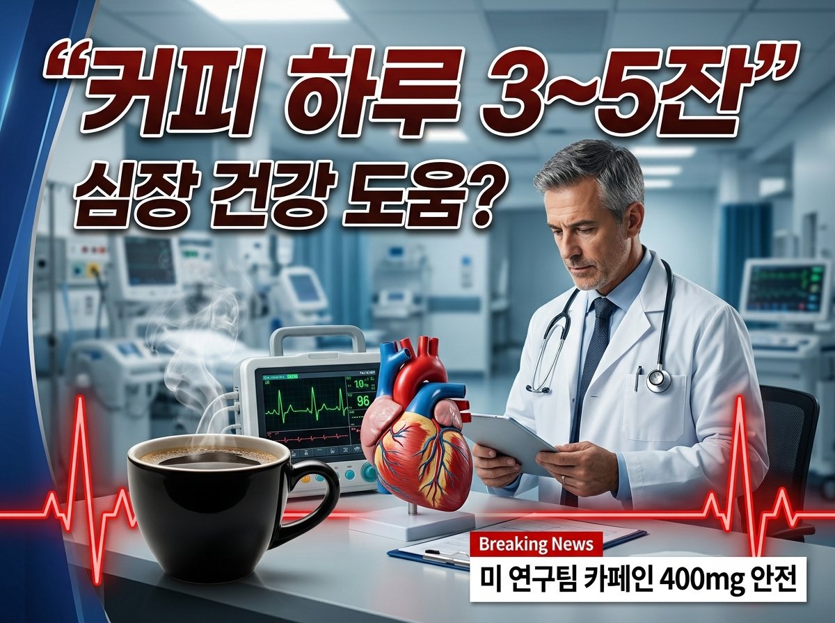 블랙커피 적정 섭취와 심혈관 건강의 관계를 설명하는 연구 결과