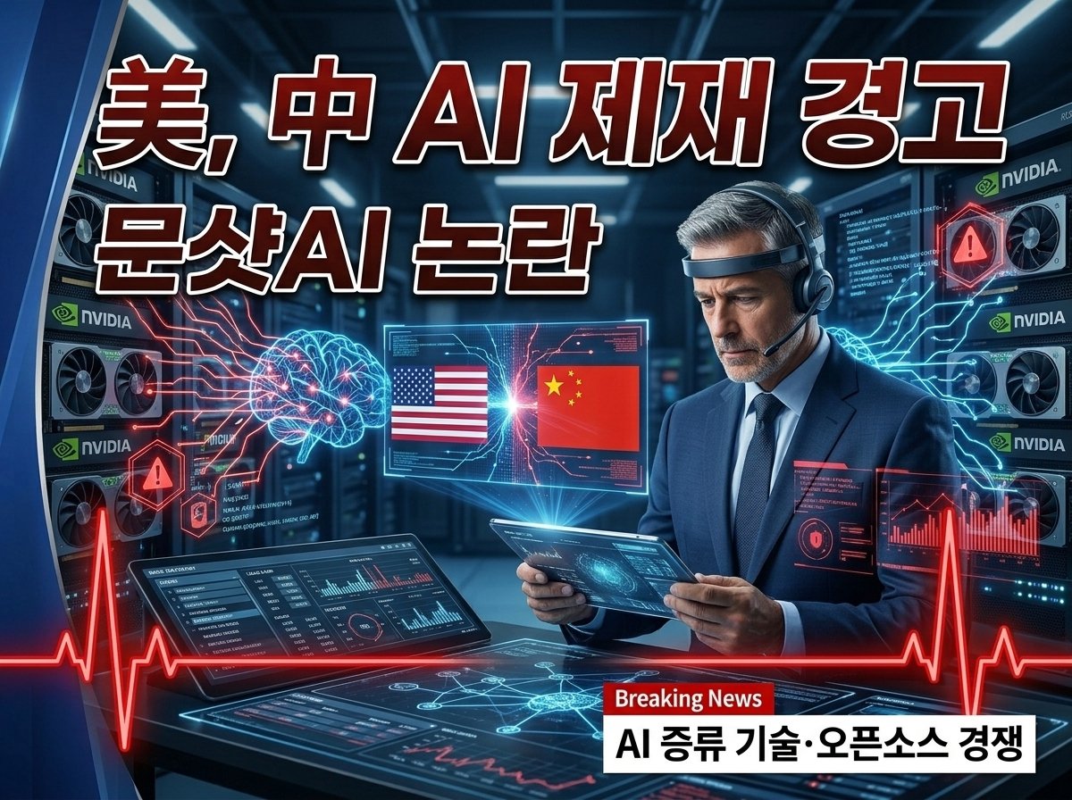 미국과 중국의 AI 기술 경쟁과 문샷AI 증류 기술 논란