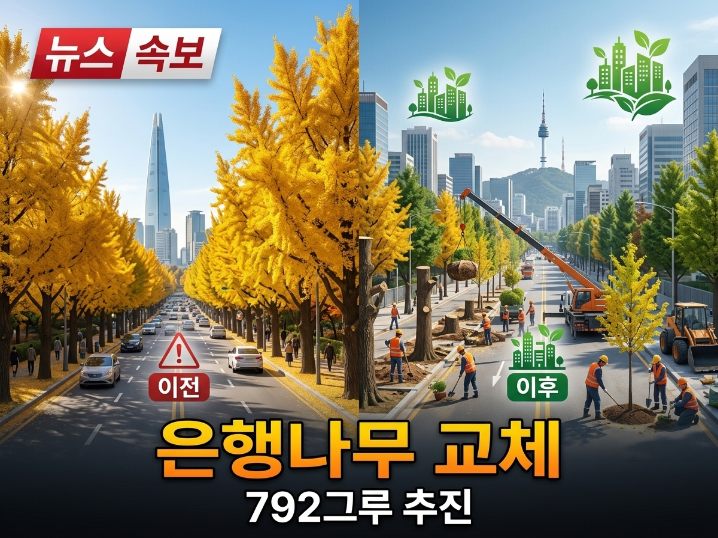 서울 은행나무 792그루 교체 추진